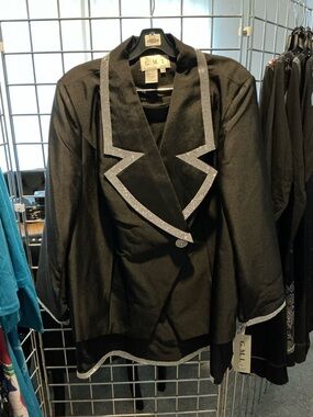 G.M.I. Black Blazer with Silver Trim